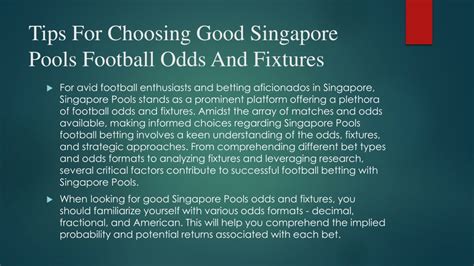 singapore pools football bet type|Singapore Pools Football: A Friendly Guide to Betting on Football .